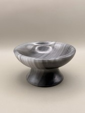Gorgeous Banded Agate Pedestal Bowl Natural Crystal Gemstone  picture