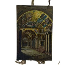 Vintage Basilica San Marco Vestibule Interior Venice Italy Color Litho Postcard picture