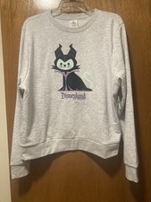 Disneyland Women's Cat Maleficent Halloween Sweatshirt - Size Large picture