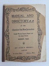 1904 antique CHURCH DIRECTORY roxbury ma NEW JERUSALEM SWEDENBORG genealogy ADS picture