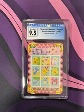 Bandai 1998 Sealdass Pokémon Orange Islands Pikachu Meowth Togepi #12 CGC 10 picture