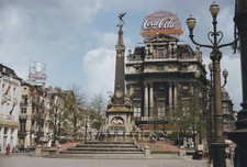 The Place de Brouckere in Brussels Belgium circa 1960 Historic 1960s Old Photo picture