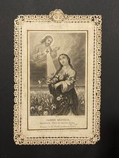 holy card santino merlettato canivet JARDIN MISTICO picture