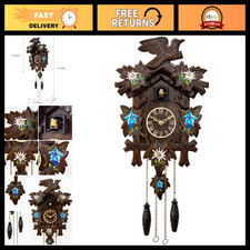 Handcrafted Cuckoo Clock, Black Forest Style, Quartz Movement, Unique Decor picture