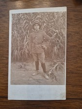 WWI rare German tropical soldier RPPC, killed or captured, name on back picture
