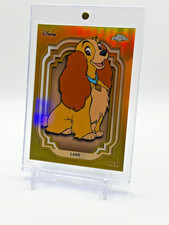 2024 Topps Chrome Disney Lady and the Tramp Lady True Gold Refractor /50 #24 picture