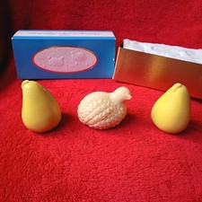 Vintage Avon Partridge And Pears Carved Gift Soap 1960s New W/Original Box  USA  picture