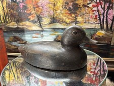 1900-25 Hallow Wood Duck Decoy From Ontario picture