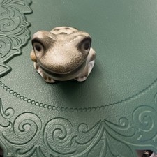 RARE IN DEMAND 1960 Howard Pierce Porcelain Frog Figurine, Marked Howard Pierce picture