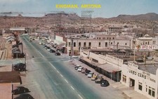 1958 Postcard Kingman, AZ Arizona Friendly City on US Highway 66 and 466 picture