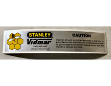 Stanley Vidmar Decal tool box label brushed aluminum vinyl original size set 2 picture