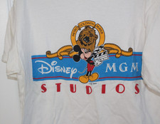 Vintage Walt Disney MGM Studios Retro T Shirt Character Fashions 1987 Large Whte picture