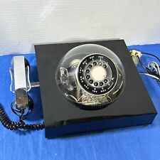 Rare Vintage Space Age Acrylic & Chrome 'Teledome' Rotary Telephone picture