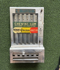 Vintage 1¢ Gum Vending Machine – Beeman’s Chiclets Dentyne – With Key – As Found picture