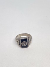 6.5g SIZE 7.5 1972 ANTIQUE STERLING SILVER CLASS RING INDIAN HEAD STAMPED RARE picture