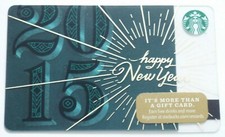 2015 STARBUCKS Gift Card - Happy New Year - c 2014 - 6103 - No Value - I Combine picture