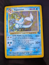 Jungle Vaporeon 12/64 Holo Rare Pokémon WOTC TCG 1999 picture