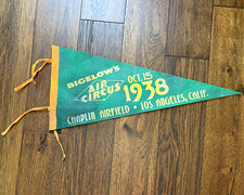 Fan Made Disney's Rocketeer Bigelow's Air Circus 1938 Los Angeles Pennant picture