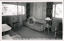 Burns, Tennessee TN Room Interior Montgomery Bell State Park Inn Cline RPPC picture