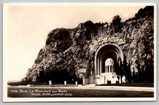 CPA Nice France - Le Monument aux Morts - Real Photo Postcard picture