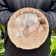 2.91LB Natural White Crystal Clear Quartz Crystal Sphere Ball Healing picture