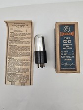 Vintage 1920s Cunningham CX-12 Amplifier Radio Tubes NOS Bakelite 4 Pin picture