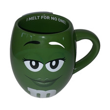M&M's Green Character Mug I MELT FOR NO ONE 2020 Candy & Nuts Original picture