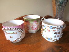 3 GERMANY GOLD GILDED FLORAL EMBOSSED