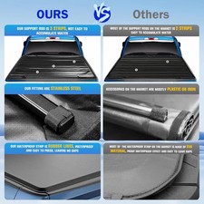 4.6FT Soft Roll up Truck Bed Tonneau Cover for Ford Maverick 2022 2023 2024 2025 picture