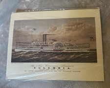4 Steamboat Prints Currier & Ives 12