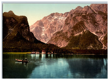 Germany, Upper Bavaria, Königssee St. Bartholomew photochromy, vintage ph picture