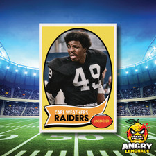 Carl Weathers Oakland Raiders TOPPS Custom Novelty Trading Card picture