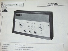 Original Sams Photofact Manual RANGAIRE 5000  (742) picture
