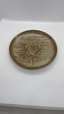 Vintage 1971 Frankoma Pottery Herbert Hoover Presidential Commemorative Plate picture