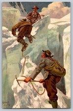 Vintage Ernst Platz Alpine Climbing Postcard Meissner & Buch Leipzig picture