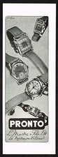 1940s Original Vintage Pronto Watch Print Ad picture