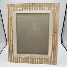 DXI Living Ian Leong Resin Picture Frame 8x10 Natural Bamboo Luxury Artisan picture