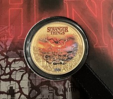 2026 Perth Mint Stranger Things Welcome to Hawkins $1 Gold Plated Coin Mint Case picture