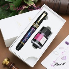 Pent Fountain Pen & Bottle Ink Set Symphony Adagio Blue Purple Nib F Japan LTD picture