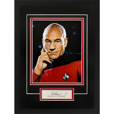 Patrick Stewart Autographed Star Trek 8x10 Photo Signature Series Frame - JSA picture