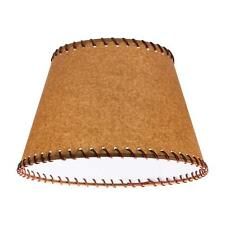 Oiled Parchment 14 Inch Empire Washer Fitter Lamp Shade with Stitched Trim picture
