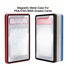 Magnetic Metal Case for Graded Card Slab Fits PSA BGS UV Protect Shell Holder picture