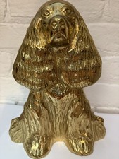Vintage Virginia Metalcrafters “Dream Boy” brass Cocker Spaniel doorstop picture