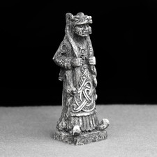 Skadi Statue - Norse Goddess of Winter Figurine Stone Finish Viking Home Decor picture