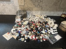 Vintage-now Huge Lot of Buttons various sizes shapes picture