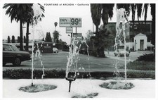 Fountains of Arcadia California 1992-1994 Jim Staub Photocard B&W RPPC picture
