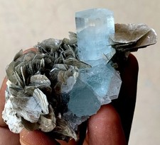 480 Carats beautiful Aquamarine Crystal Specimen from Nager Pakistan picture