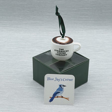 Starbucks Ornament Cup Latte Heart Art Gift Box Valentine Love USA Release picture