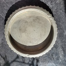 VTG pewter champagne bottle wine coin nut bowl coaster 5