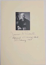 Admiral James S. Russell - Nato Commander, Photograph Signed Autographed  picture